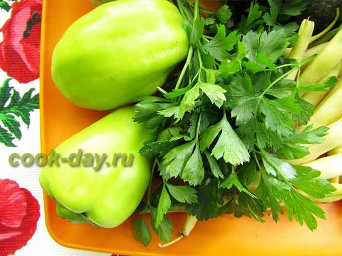 Зелень петрушки для овощного салата