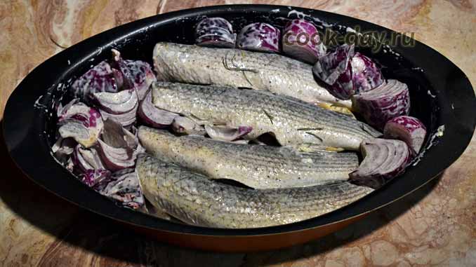 Рецепт запеченной рыбы пеленгас